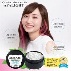 Bột trắng răng Apalight Japan phục hồi men răng, sạch mảng bám, giảm ố vàng, giảm hôi miệng 26g