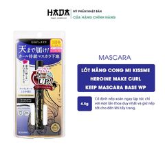Mascara Kissme Heroine Make Curl Keep Nhật Bản Siêu Bền  Chống Trôi, Nâng Cong, Làm Dày Rậm Mi, Màu Đen 4,5G
