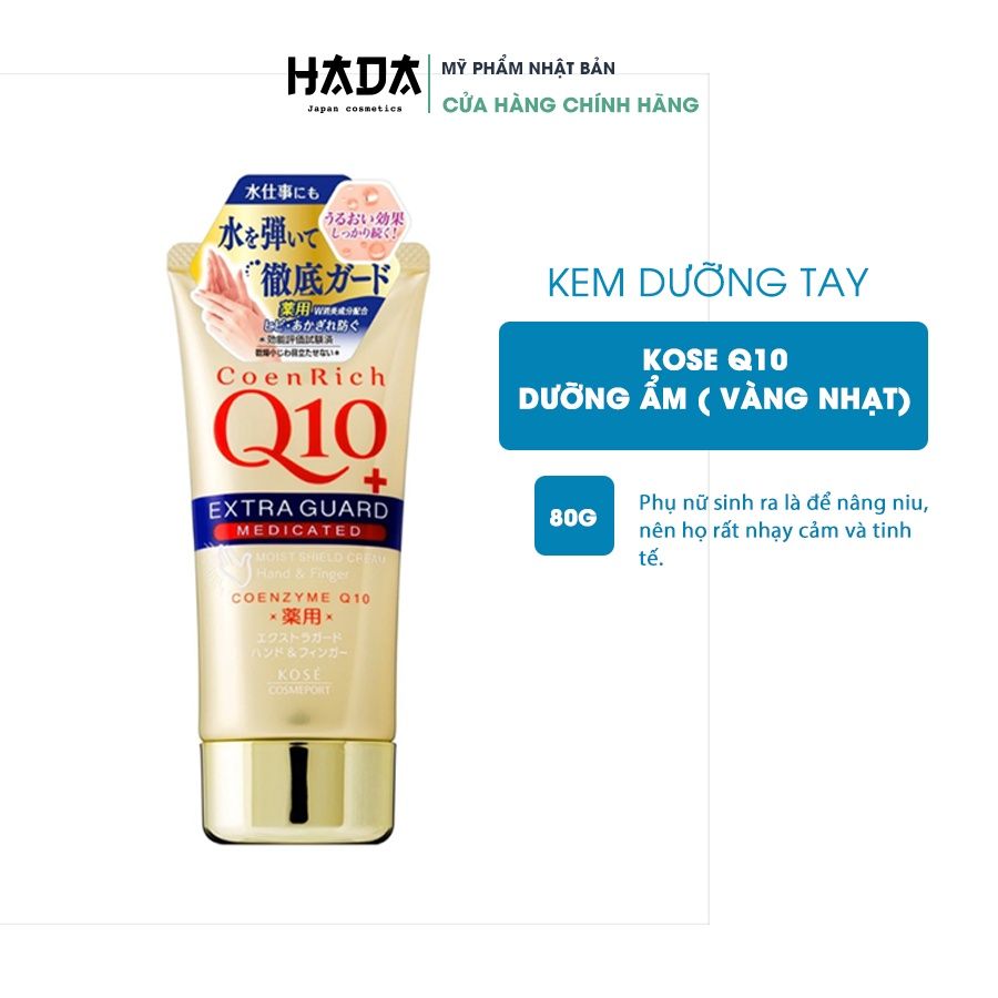 Kem Dưỡng Da Tay Kose Coenrich Q10 Nhật Bản Whitening Hand Cream- 80g