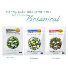 Mặt Nạ Thảo Mộc Botanical Esthe 5 Miếng Nhật Bản.