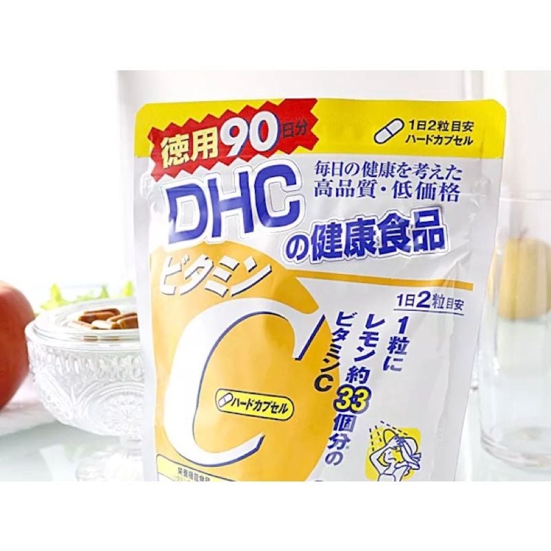 Viên Uống Vitamin C DHC Nhật Bản Giúp Tăng Cường Sức Đề Kháng, Đẹp Da, Ngừa Mụn, Sạm Da.