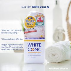 Sữa Tắm Trắng Da Trắng Da Toàn Thân An Toàn White Conc Body Từ Nhật Bản - Màu trắng 360ml