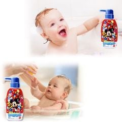 Sữa Tắm Gội Tạo Bọt Cho Trẻ Em Bandai Nhật Bản Dưỡng Ẩm Dịu Nhẹ Chiết Xuất Từ Thiên Nhiên 300ml