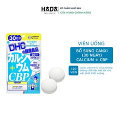 Viên Uống Bổ Sung Canxi DHC Calcium + CBP Nhật, Giúp Xương Chắc Khoẻ, Giảm Loãng Xương, Hỗ Trợ Tăng Chiều Cao.