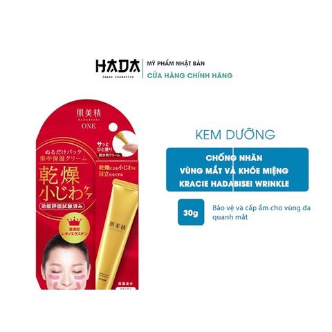 Kem Chống Nhăn Vùng Mắt Kracie Hadabisei Wrinkle Facial 30g