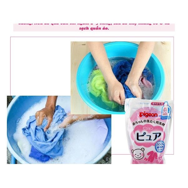 Nước Giặt Quần Áo Trẻ Em Pigeo Nhật Bản - Túi 720Ml