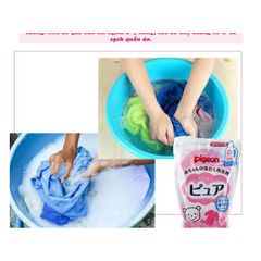 Nước Giặt Quần Áo Trẻ Em Pigeo Nhật Bản - Túi 720Ml