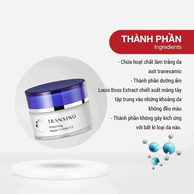 Kem Dưỡng Ẩm, Giảm Nám, Ngừa Nám Whitening Repair Cream Nhật Bản 35g