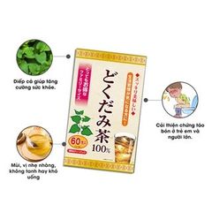 Trà Diếp Cá Yuwa 100% Lá Diếp Cá Giải Nhiệt Yuwa Dokudami Tea Nhật Bản