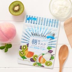 Mặt Nạ Dưỡng Ẩm Chuyên Sâu Saborino Hương Trái Cây Nhật Bản (Gói 5 Miếng)