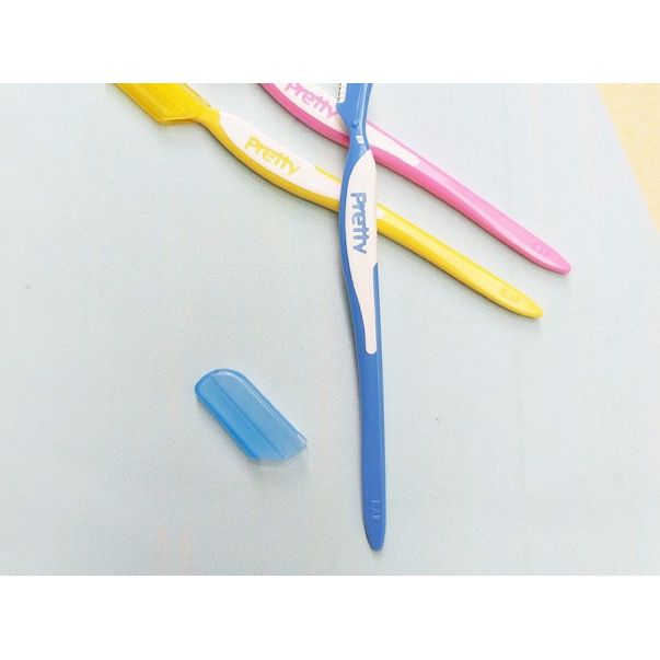 [ Dao Cạo Lông Mày] Nữ KAI Pretty Eyebrow Thân Nhựa- Set 3 cái