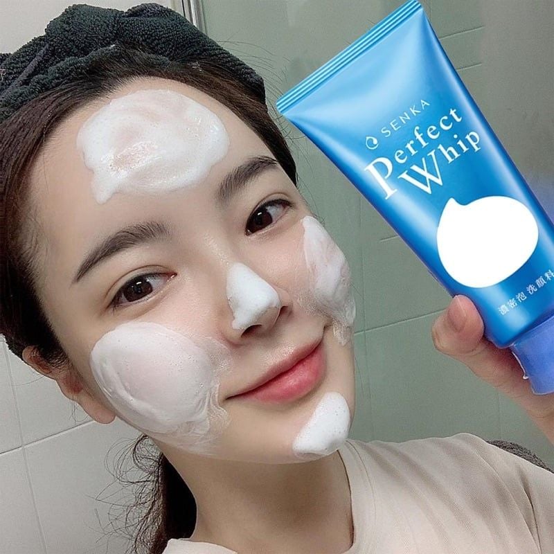 Sữa Rữa Mặt SENKA PERPECT WHIP Ngừa Mụn, Trắng Da, Chống Lão Hoá, Se Khít Lỗ Chân Lông 120Gr