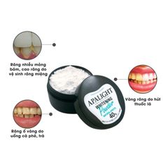 Bột trắng răng Apalight Japan phục hồi men răng, sạch mảng bám, giảm ố vàng, giảm hôi miệng 26g