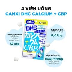 Thực Phẩm Bảo Vệ Sức Khỏe Viên Uống DHC Bổ Sung Canxi Calcium + CBP