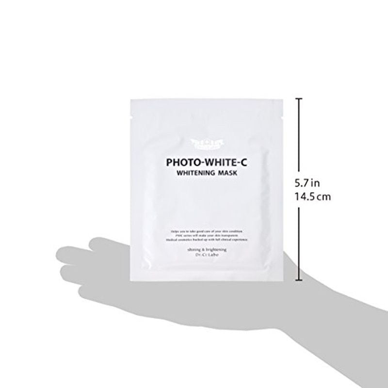 Mặt Nạ Dưỡng Trắng, Cấp Ẩm Cao Cấp Dr.Ci:Labo White C Whitening Nhật Bản Dành Cho Loại Da Khô, Da Mụn  (Hộp 5 Miếng)