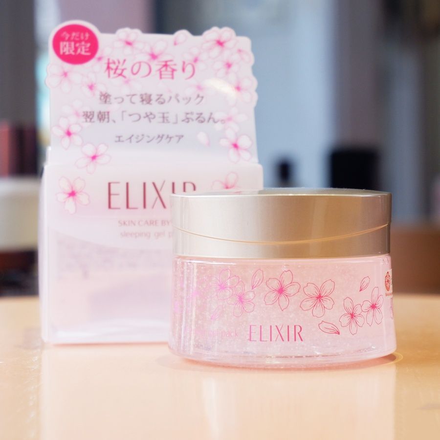 Mặt Nạ Ngủ Hương Hoa Anh Đào Shiseido Elixir Sleeping Pack Sakura Nhật Bản Đem Đến Làn Da Trong Suốt Mịn Màng 105GR