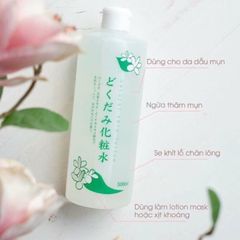 Nước Hoa Hồng Lotion Diếp Cá, Tía Tô DOKUDAMI giảm mụn 500ml