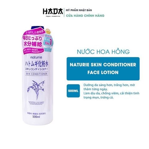 [Nước Cân Bằng] Naturie Hatomugi Skin Conditioner Chiết Xuất Từ Cây Ý Dĩ 500ml