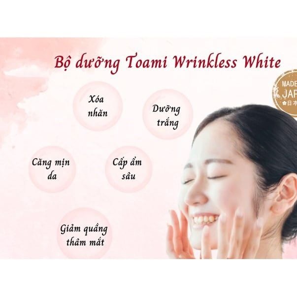 Gel Dưỡng Trắng Chống Nhăn Toami  Wrinkless White Al in One Gel Nhật Bản- 100G