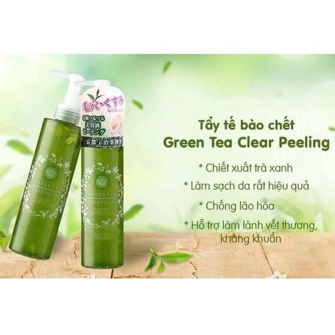 Gel Tẩy tế bào chết Trà xanh Santa Marche Green Tea Clear Peeling Nhật Bản 200ml