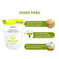 Sữa Tắm Tinh Dầu Thơm Thiên Nhiên Cho Bé S Select Aroma Oil Baby Soap Dạng Túi 450 ML