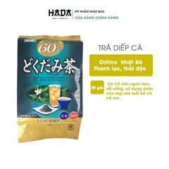 Trà Thanh Nhiệt Trà diếp cá Orihiro Dokudami 60 túi lọc Nhật Bản - Thanh Nhiệt, Giải Độc
