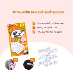 [Miếng Dán Đuổi Muỗi] Kincho Chiết Xuất Cam Chanh và Khuynh Diệp Cho Trẻ Từ 0 Tuổi Trở Lên (Bịch 24 Miếng)