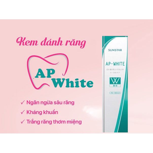 Kem Đánh Răng Trắng Răng Sunstar - AP White 110g