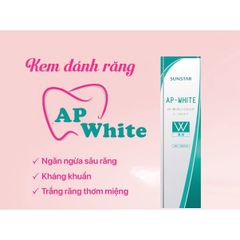 Kem Đánh Răng Trắng Răng Sunstar - AP White 110g