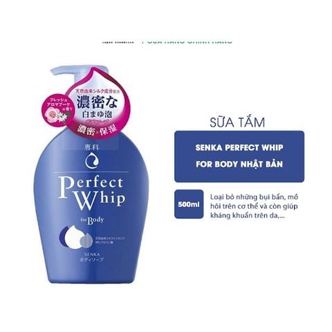 Sữa Tắm Dưỡng Ẩm Senka Perfect Whip for Body 500ml Nhật Bản