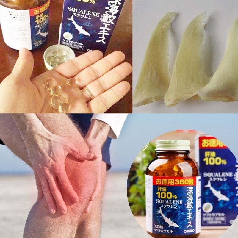 Viên Uống Sụn Vi Cá Mập Orihiro Squalene Nhật Bản 360 Viên