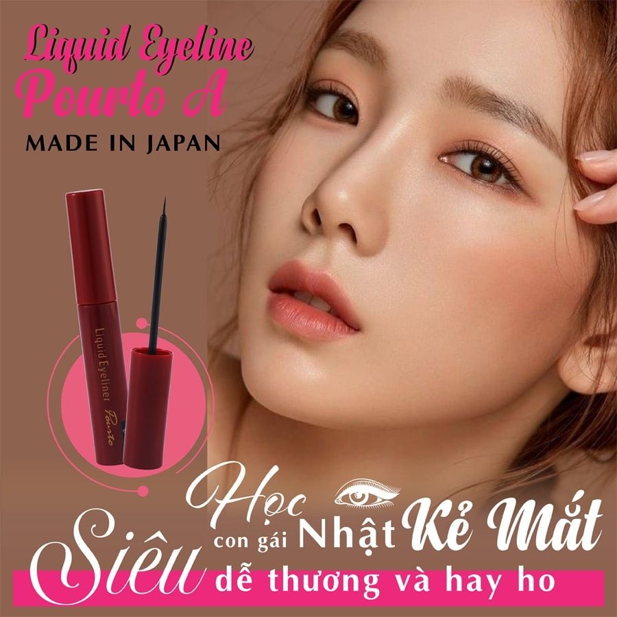 Bút Kẻ Mắt Nước Liquid Eyeliner Chống Trôi Do Mồ Hôi Và Nước Mắt Pourto A