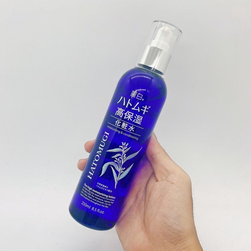 Nước Hoa Hồng Dưỡng Ẩm Reihaku Hatomugi High Moisturizing Lotion Nhật Bản Giúp Sáng Da, Bổ Sung Collagen, Da Mụn 250ml