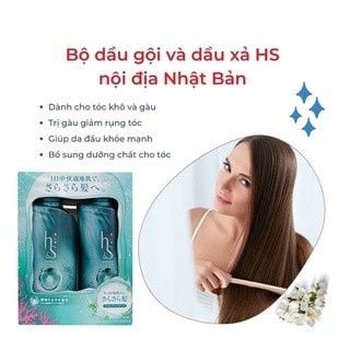 Bộ Dầu Gội Xả Ngừa Gàu Cao Cấp HS Nữ Dành Cho Tóc Thường, Tóc Dầu, Hư Tổn, Ngừa Gàu, Mượt Tóc