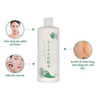 Nước Hoa Hồng Chiết Xuất Diếp Cá Dokudami 500ml Nhật Bản