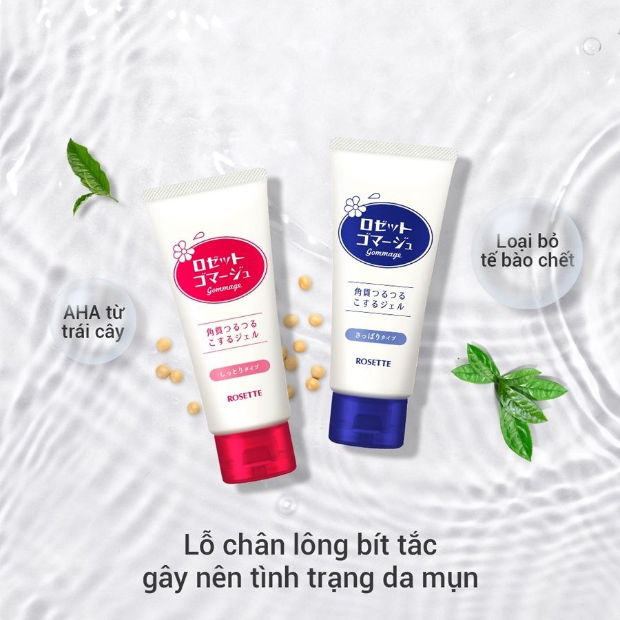 Gel tẩy tế bào chết Rosette Peeling Gel Nhật Bản dành cho mọi loại da 120g