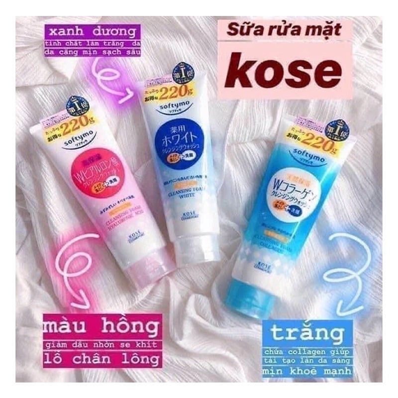 Sữa Rữa Mặt KOSE Dưỡng Ẩm, Trắng Da, Chống Lão Hoá 220Gr
