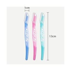 Set Dao Cạo Lông Mày Kai Lưỡi Đơn Thân Nhựa CBM- 3P