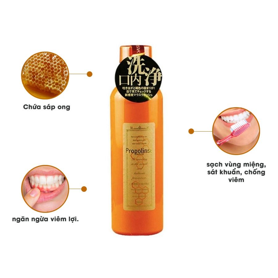 Nước Súc Miệng Propolinse Đủ 5 loại, Thơm Miệng Và Loại Bỏ Mảng Bám, Nhật Bản- 600ml