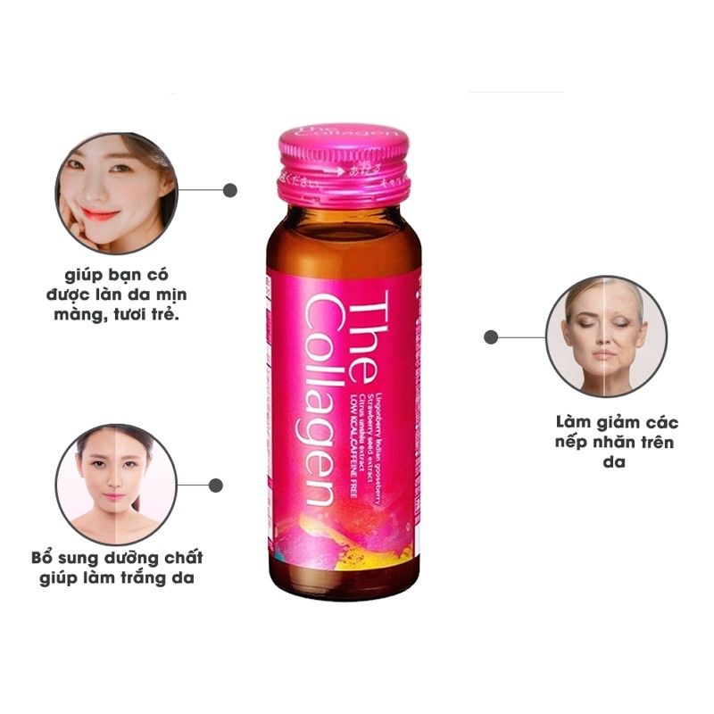 Nước Uống Đẹp Da THE COLLAGEN SHISEIDO (Hộp 10 chai x 50 ml)
