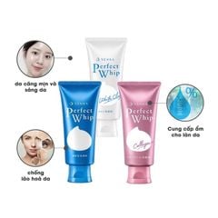 Sữa Rữa Mặt SENKA PERPECT WHIP Ngừa Mụn, Trắng Da, Chống Lão Hoá, Se Khít Lỗ Chân Lông 120Gr