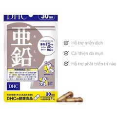 Viên Uống Kẽm DHC Zinc Cải Thiện Mụn Tăng Cường Sức Khoẻ Nhật Bản