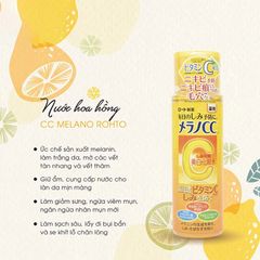 Nước Hoa Hồng Melano Cc Rohto Dưỡng Trắng Ngừa Thâm 170ml