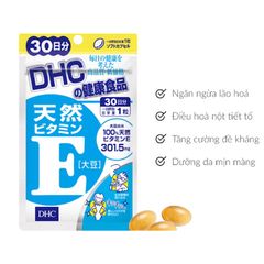 [ Viên uống Vitamin E DHC ] Ngừa Lão Hoá, Da Mịn.