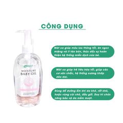 Dầu Dưỡng Massage Cho Bé Và Người Lớn  Baby Oil 300ml Nhật Bản - Cấp Ẩm Sâu, Ngăn Ngừa Khô Da