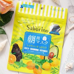Mặt Nạ Dưỡng Ẩm Chuyên Sâu Saborino Hương Trái Cây Nhật Bản (Gói 5 Miếng)