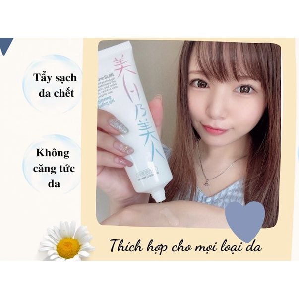 Gel Tẩy Da Chết Dưỡng Trắng Da Bihaku No Bijin Whitening Peel Gel Nhật Bản- 120G