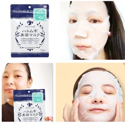 [Mặt Nạ] hatomugi Dưỡng Ẩm Trắng Da 7 miếng