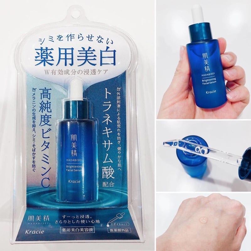 [Serum Dưỡng Trắng, Mờ Nám] Kracie Hadabisei Brightening Facial Nhật Bản 30 ml