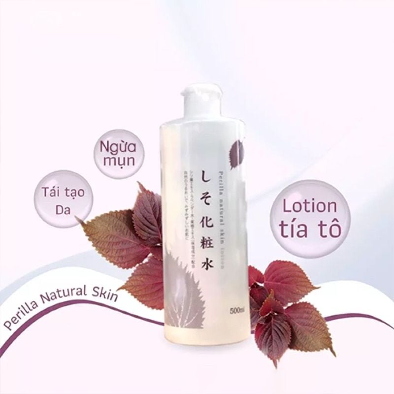 Nước Hoa Hồng Lotion Diếp Cá, Tía Tô DOKUDAMI giảm mụn 500ml